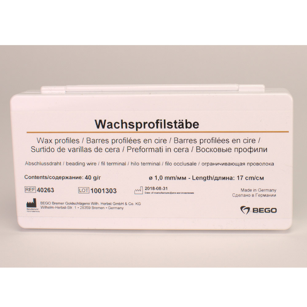 Wachsprofilstäbe 1,0 40g