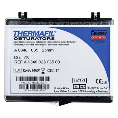 MAILLEFER INSTRUMENTS HOLDING Sàrl Thermafil Obturatoren A0348 25mm ISO035 Pa 30