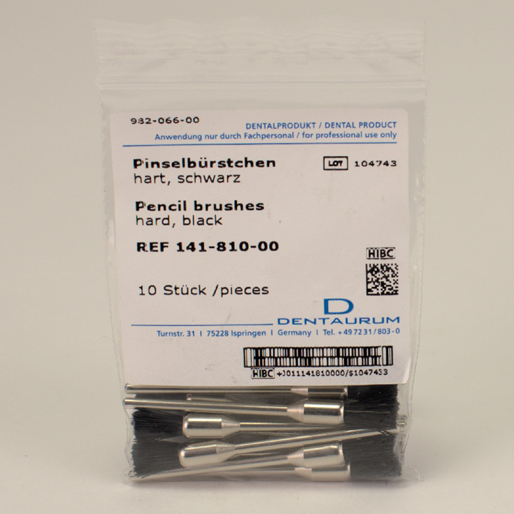 Pinselbürsten Schwarz Hst 10St