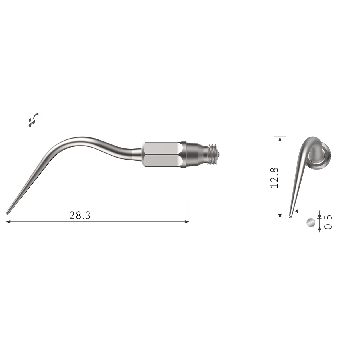 Xpedent Ultraschallspitze k62A Perio (passend für den Einsatz mit KaVo SONICflex Quick® Geräten)