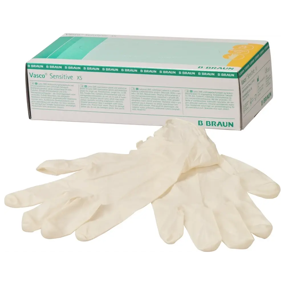 B. Braun Vasco® Sensitive - Packung 100 Stück puderfrei, weiß, XS