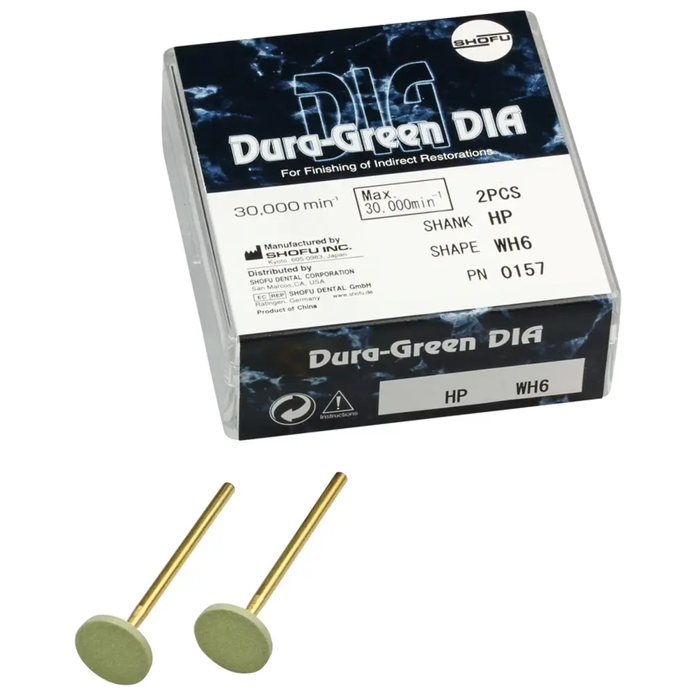 SHOFU Dura-Green DIA - Packung 2 Stück WH6, HP, ISO 125