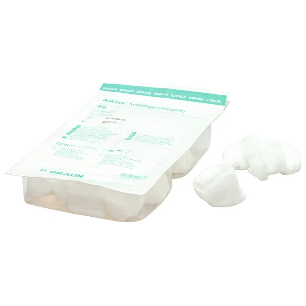 B. Braun Askina® Schlinggazetupfer - Packung 20 Stück steril, Pflaume
