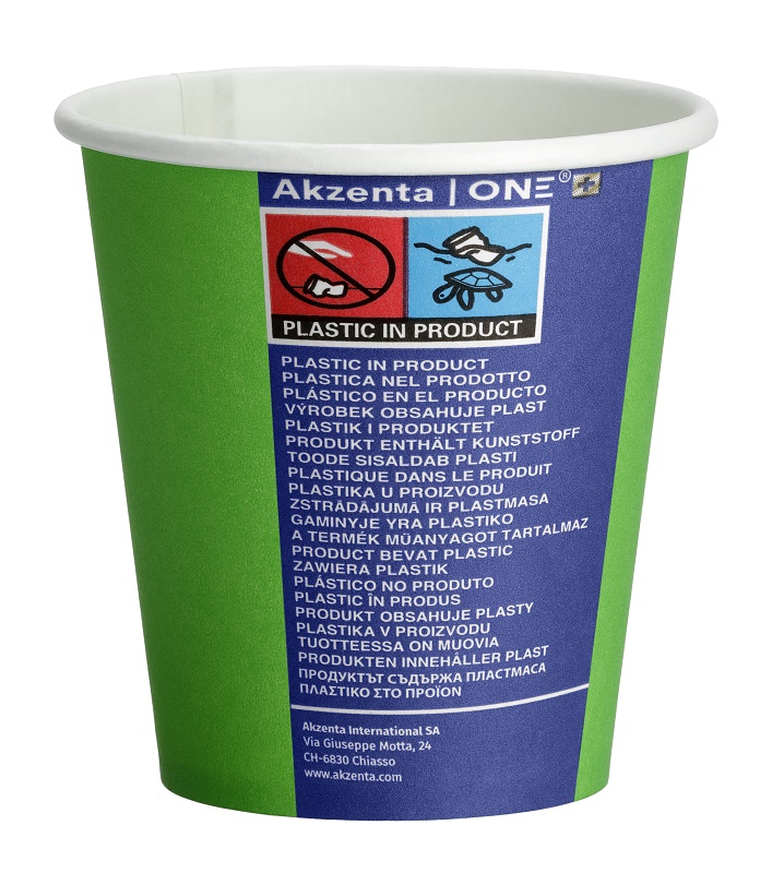 Akzenta International SA Akzenta ONE Pappbecher freshgrün 20x50St