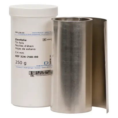 Dentaurum GmbH & Co. KG Zinnfolie L85,5cm S0,40mm Ro 250g