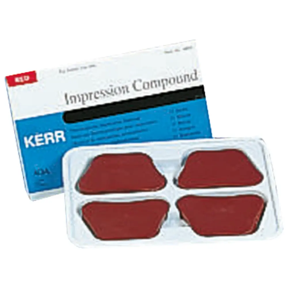 Kerr Impression Compound - Packung 8 Platten rot