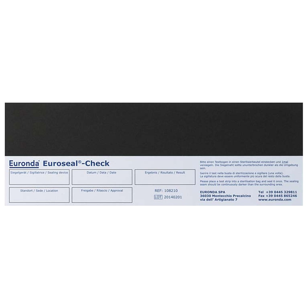 Euronda EUROSEAL 2001 PLUS Testbögen - Packung 100 Stück EUROSEAL Check Euronda EUROSEAL 2001 PLUS Testbögen - Packung 100 Stück EUROSEAL Check