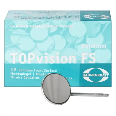 E.Hahnenkratt GmbH Mundspiegel TOPvision FS SS-Stiel 5 plan D24mm Pa 12