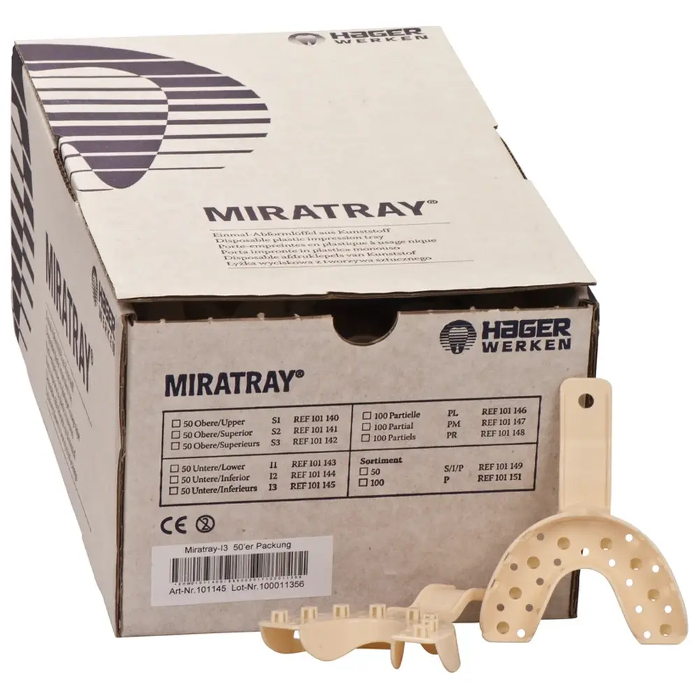 Hager & Werken MIRATRAY® - Karton 50 Stück UK I3, groß