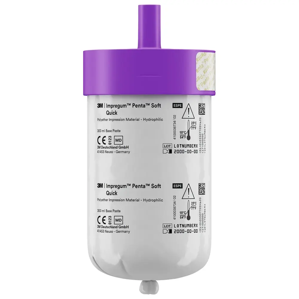 Solventum Dental Solutions Impregum™ Penta™ Soft - Refill Packung 2 x 300 ml Basispaste, 2 x 60 ml Katalysator, Penta Soft Quick