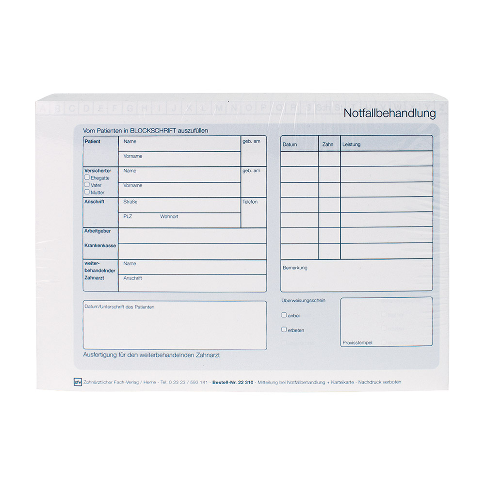 GX00523_NotfallBehandlung_A5_2Fach__100St Notfall-Behandlung A5 2-Fach 100St