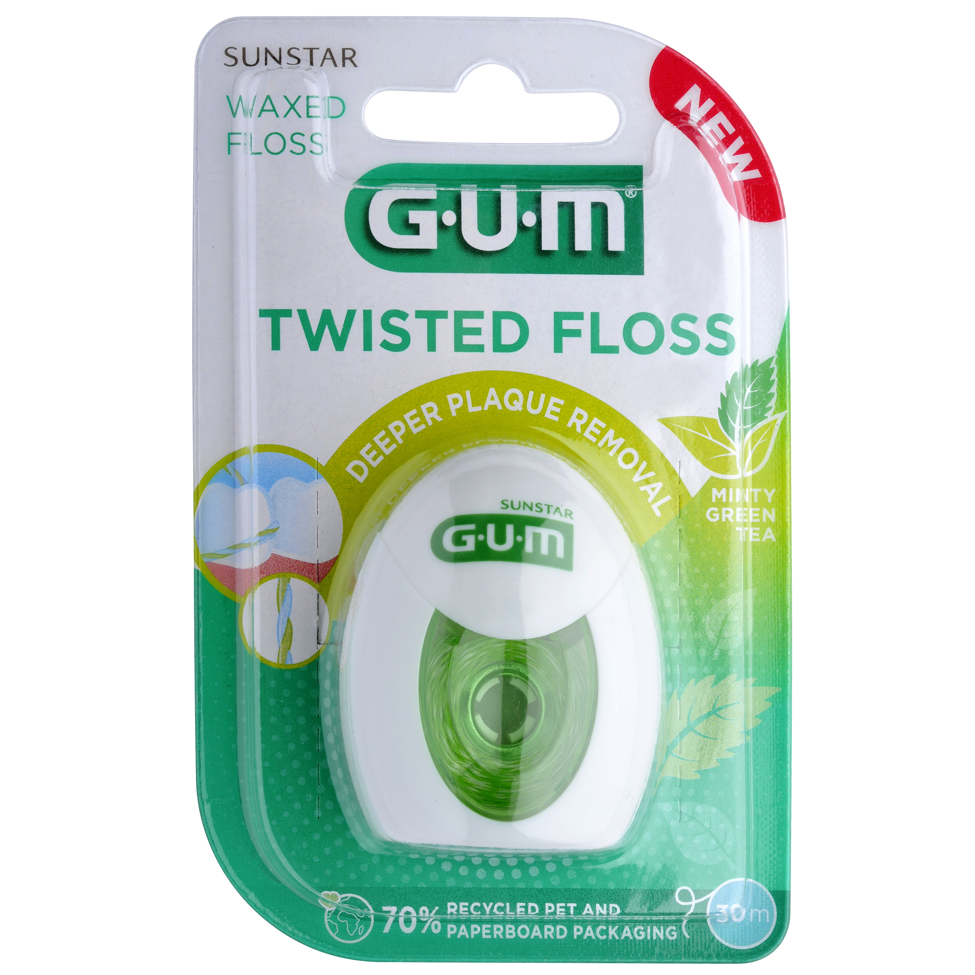 GUM TWISTED FLOSS gewachst 30m Rl