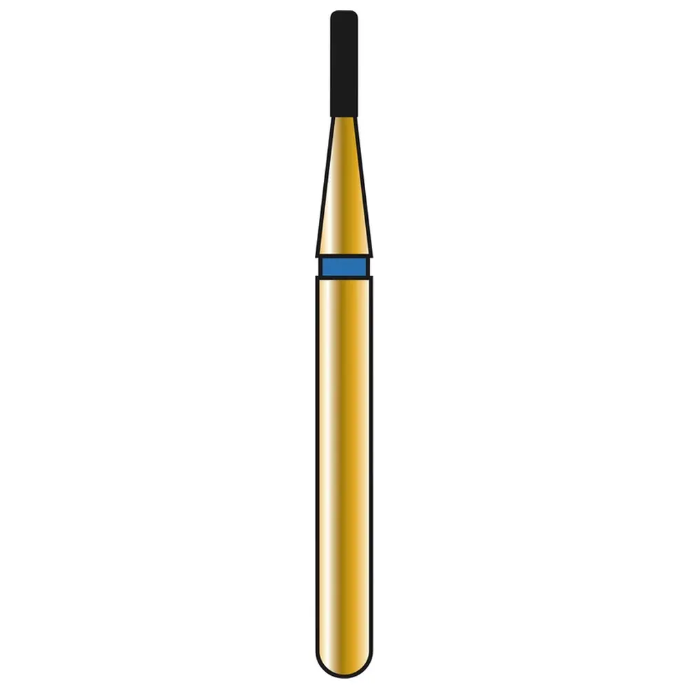 COLTENE DIATECH Diamanten G835R - Packung 5 Stück blau mittel (M), FG, Figur 156 Zylinder Kante rund, 3 mm, ISO 008