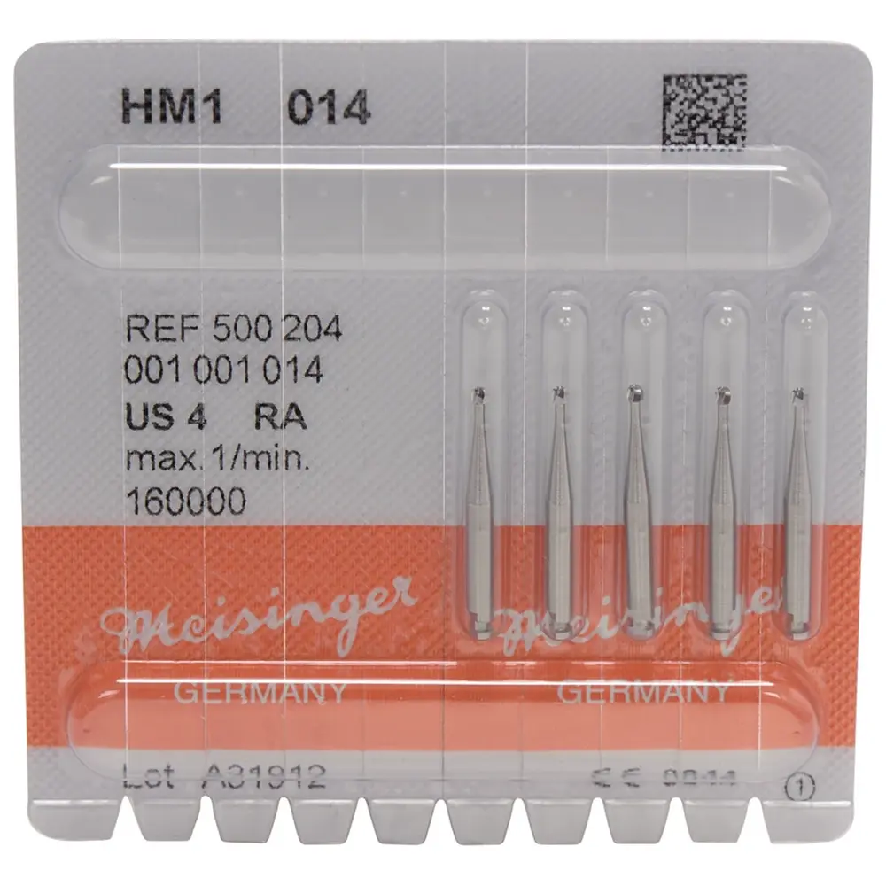 Hager & Meisinger HM-Bohrer 1 - Packung 5 Stück RA, Figur 001, ISO 014