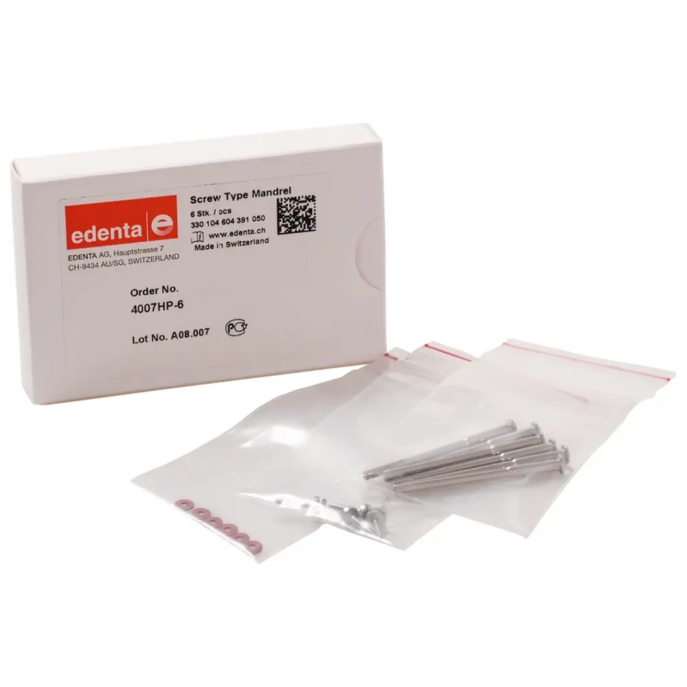 Edenta Schraubmandrelle 305RF - Packung 6 Stück HP, 3 mm, ISO 050
