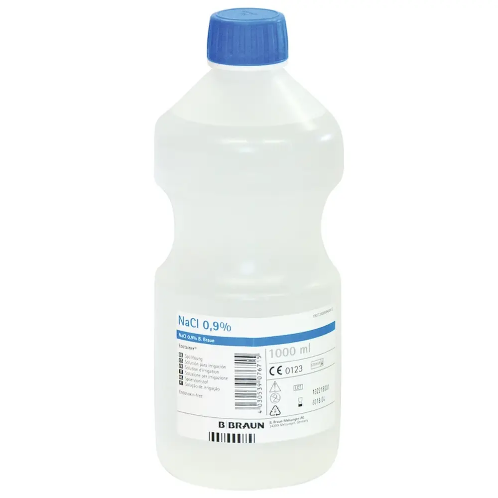 B. Braun NaCl 0,9% Spüllösung - Flasche 1 l Ecotainer