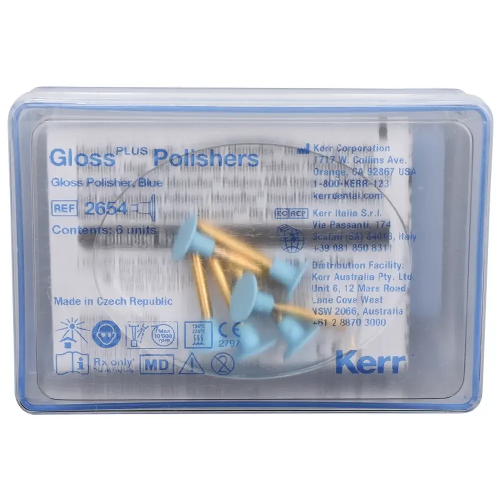 Kerr HiLusterPLUS™ - Packung 6 Stück blau, RA, Figur Scheibe, 0,7 mm, Ø 9,6 mm