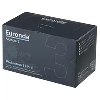 Euronda Monoart® Mundschutz Flower - Spenderbox 50 Stück mit Gummizug, rosa