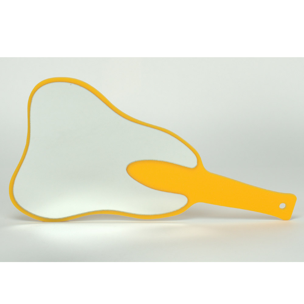 GX223988_Handspiegel_Zahn_gelb_Laenge_27cm_St Handspiegel "Zahn" gelb Länge 27cm St