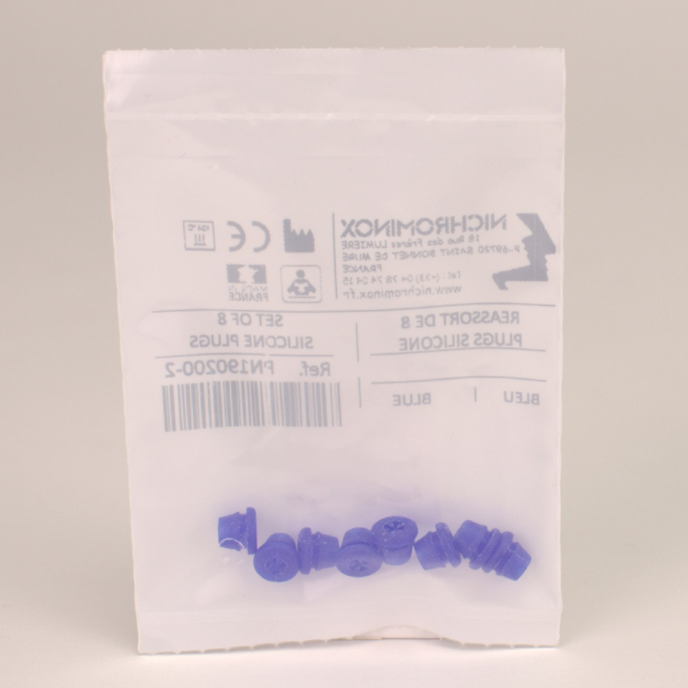 Silicone Plug f. Bohrerst. blau 8St