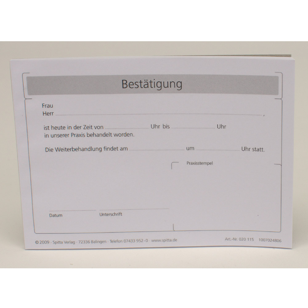 Anmeldung + Anamnese A4-111 100St