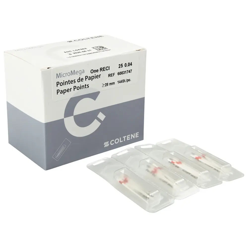 COLTENE One RECI™ Papier-Spitzen - Packung144 Stück Taper.04 ISO 025