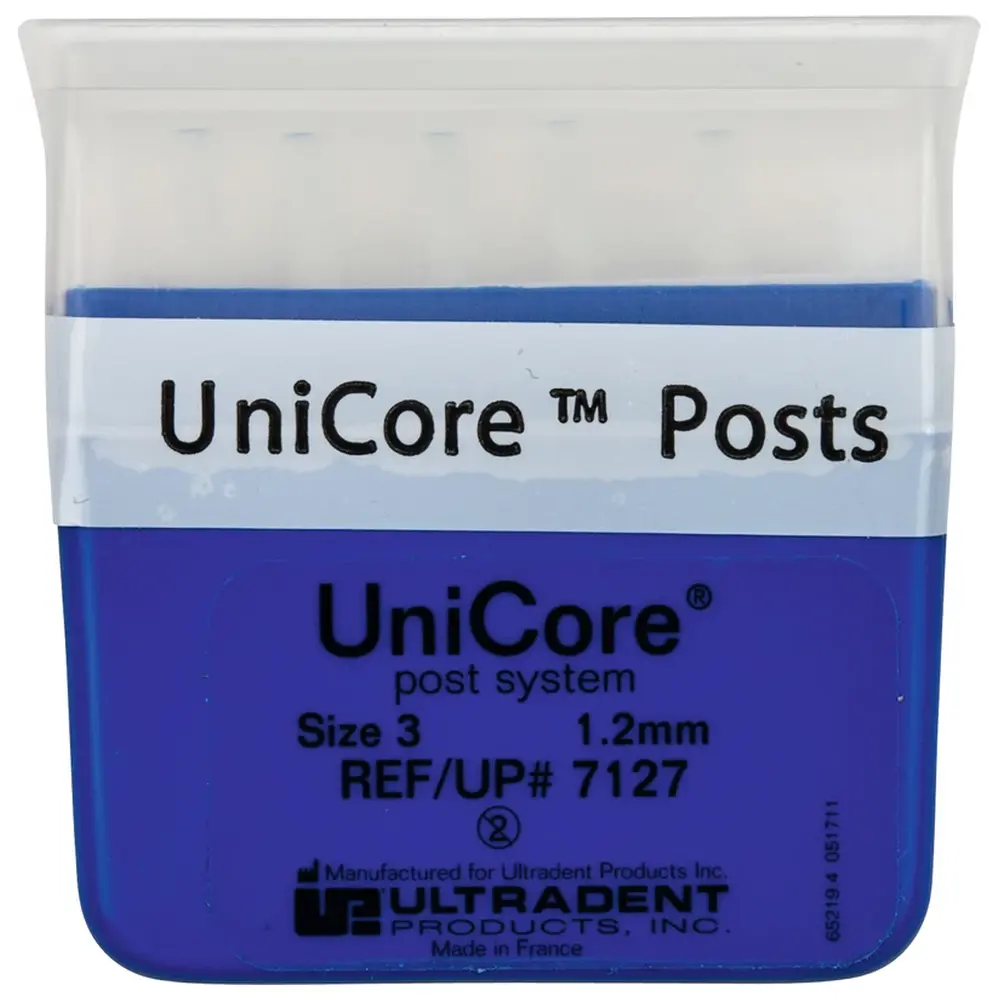 Ultradent Products UniCore™ - Packung 5 Wurzelstifte blau, Gr. 3
