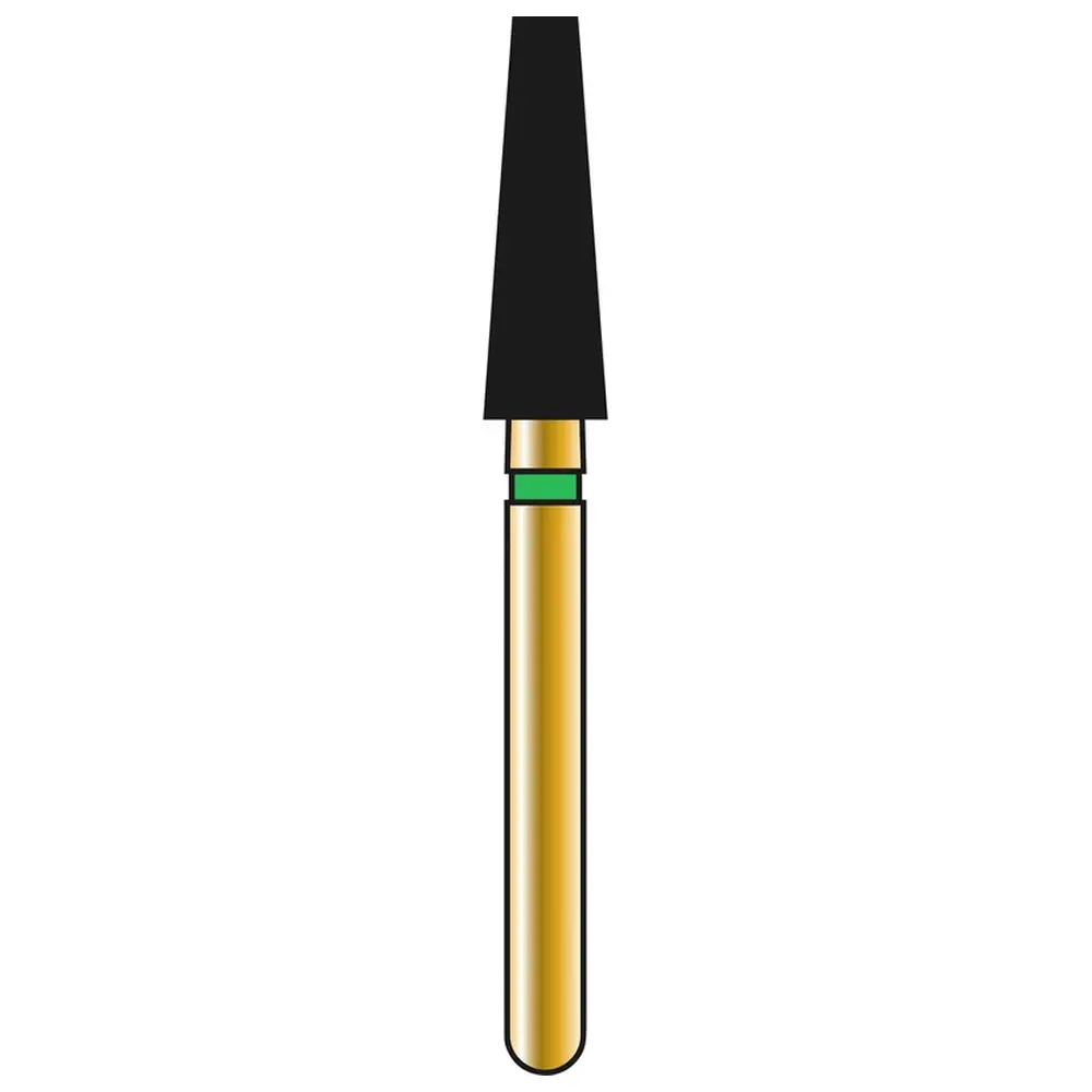 COLTENE DIATECH Diamanten G847 - Packung 5 Stück grün grob (C), FG, Figur 172 Konus Kante flaches Ende, 8 mm, ISO 025