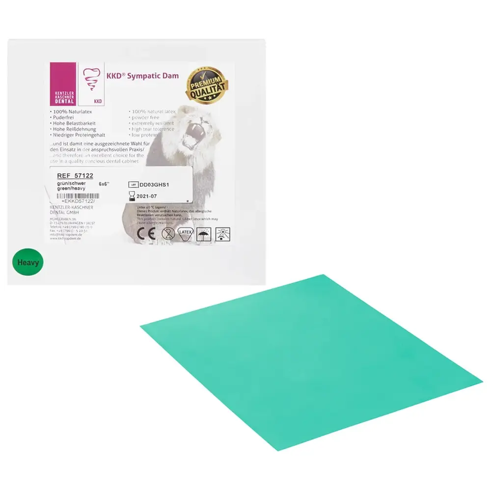 Kentzler-Kaschner KKD® SympaticDam Premium - Packung 36 Stück grün, 15 x 15 cm, stark