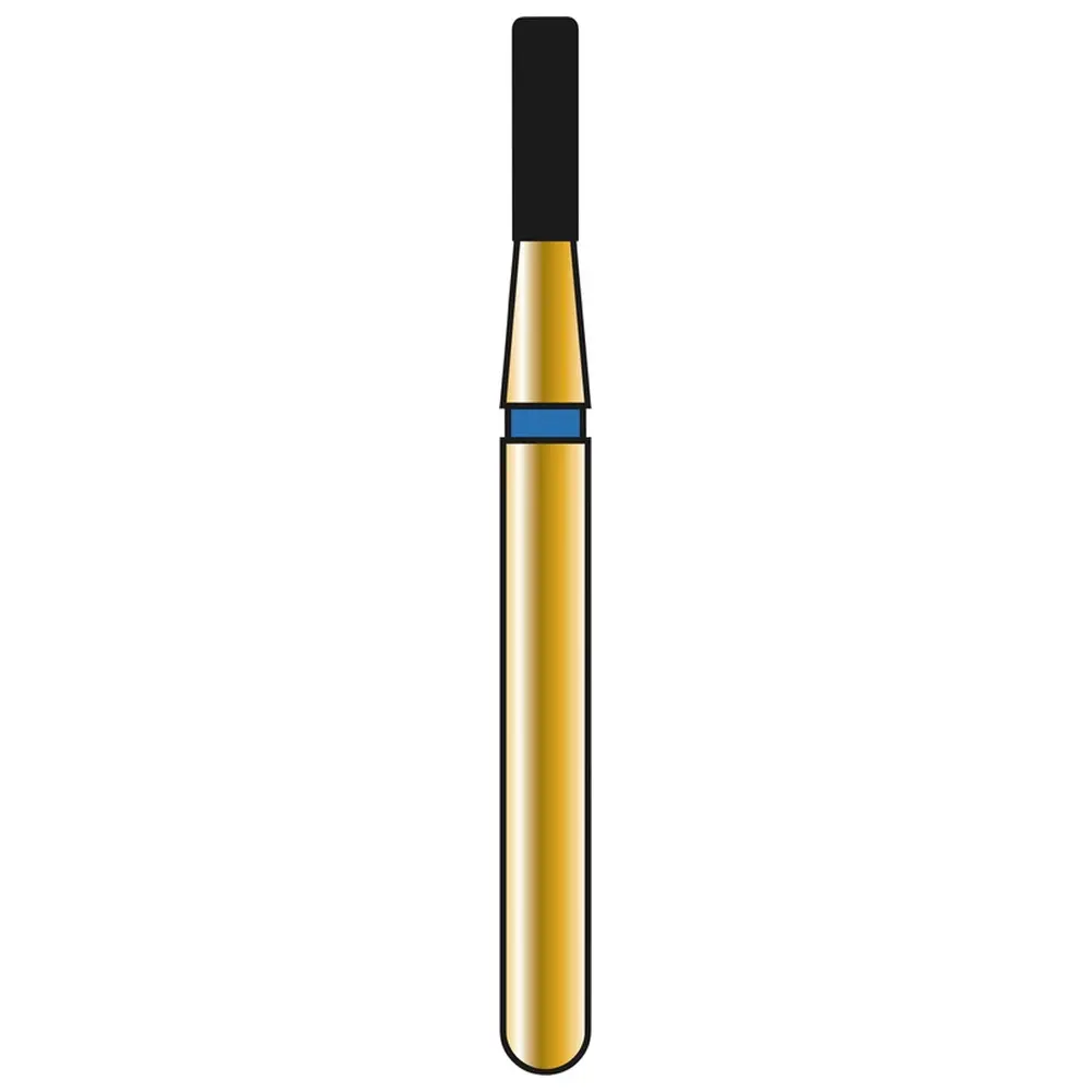 COLTENE DIATECH Diamanten G835R - Packung 5 Stück blau mittel (M), FG, Figur 156 Zylinder Kante rund, 4 mm, ISO 012