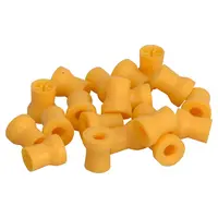 Kerr Farbige Prophy Cups - Packung 120 Stück ocker lamellenförmig, weiches Gummi, Snap-On