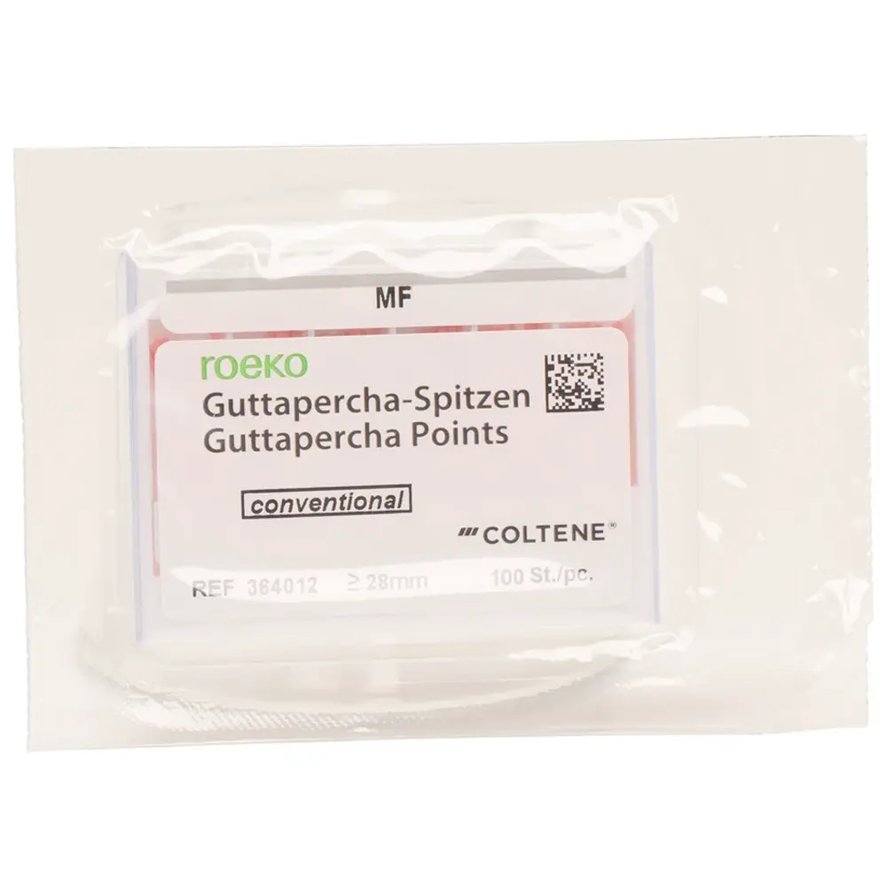 COLTENE roeko Guttapercha Spitzen conventional - Packung 100 Stück MF
