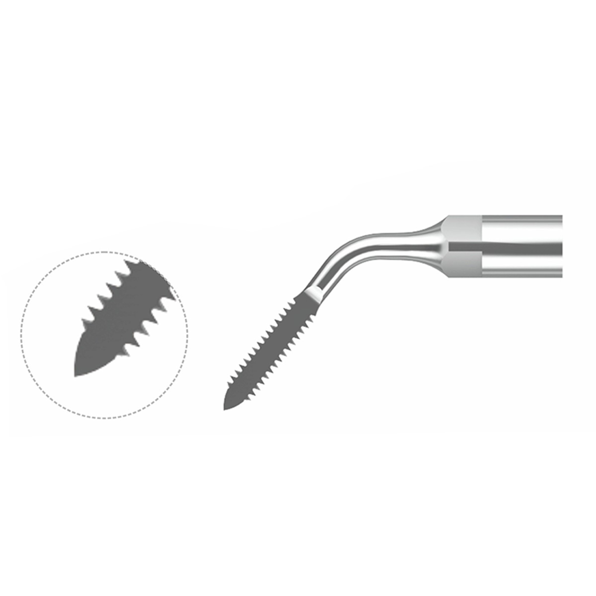 Xpedent Ultraschallspitze Pirahna Chirurgie (passend für den Einsatz mit EMS® Geräten)