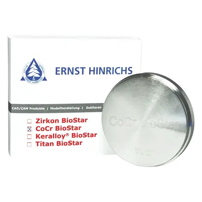 ERNST HINRICHS CoCr BioStar - Stück Fräsblank H 8 mm