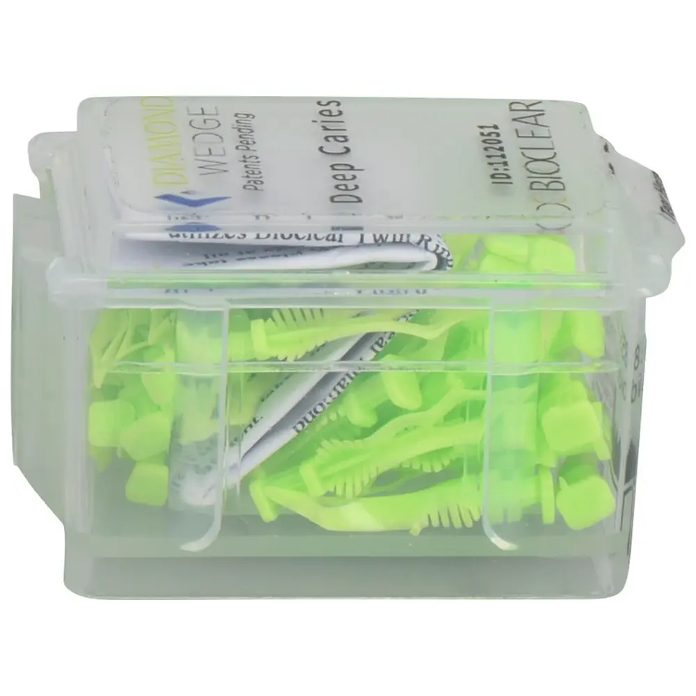 American Dental Bioclear Diamond Wedges - Packung 50 Stück deep caries, grün