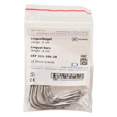 Dentaurum GmbH & Co. KG Lingualbügel 6cm Pa 10