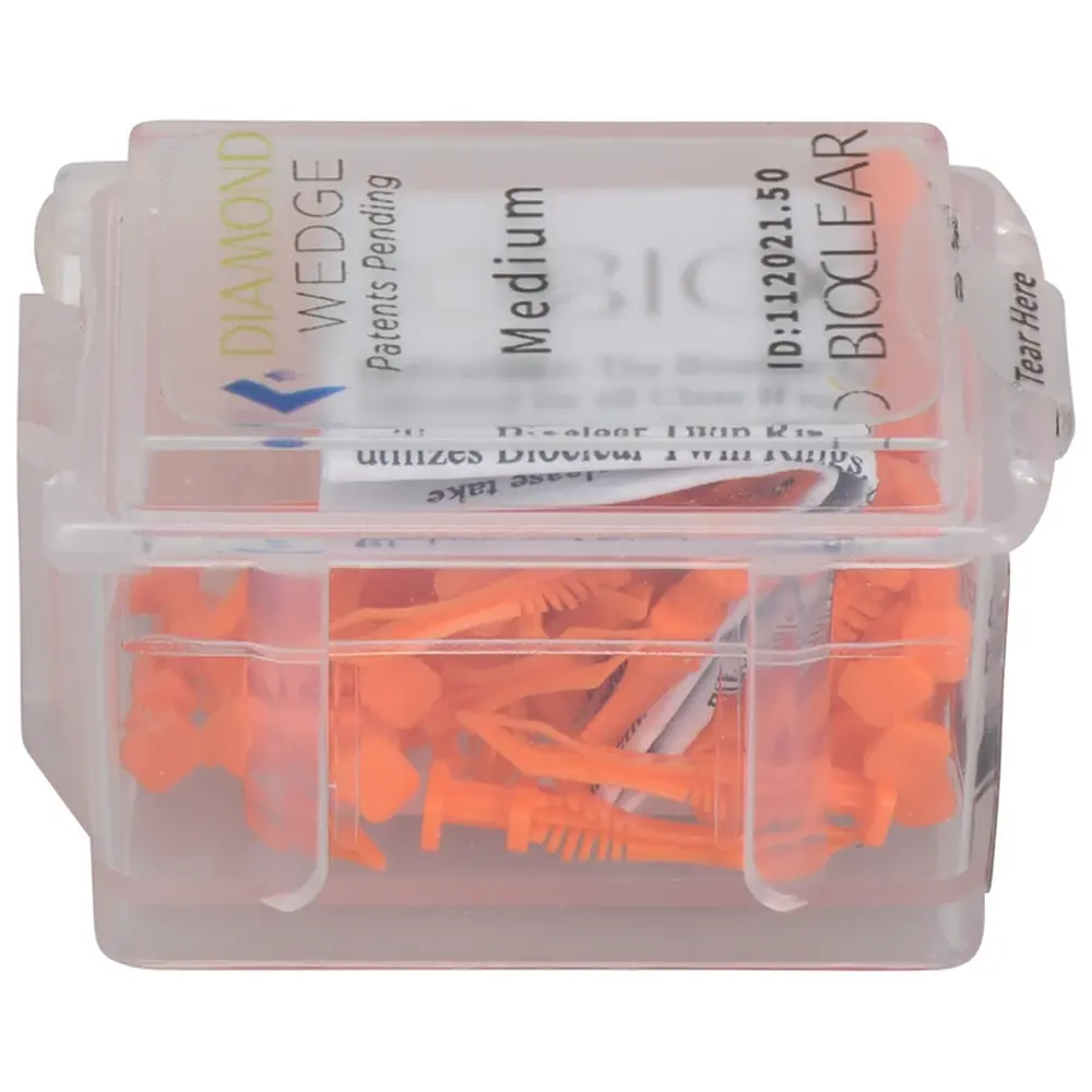 American Dental Bioclear Diamond Wedges - Packung 50 Stück medium, orange