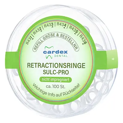 Cardex Dental GmbH Retraktionsringe SULC-PRO ungetränkt Gr.6 Pa 100