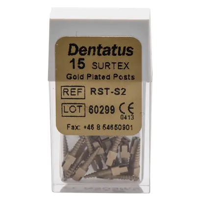 Dentatus AB DEN Surtex Wurzelstift vergoldet S2 Pa 15