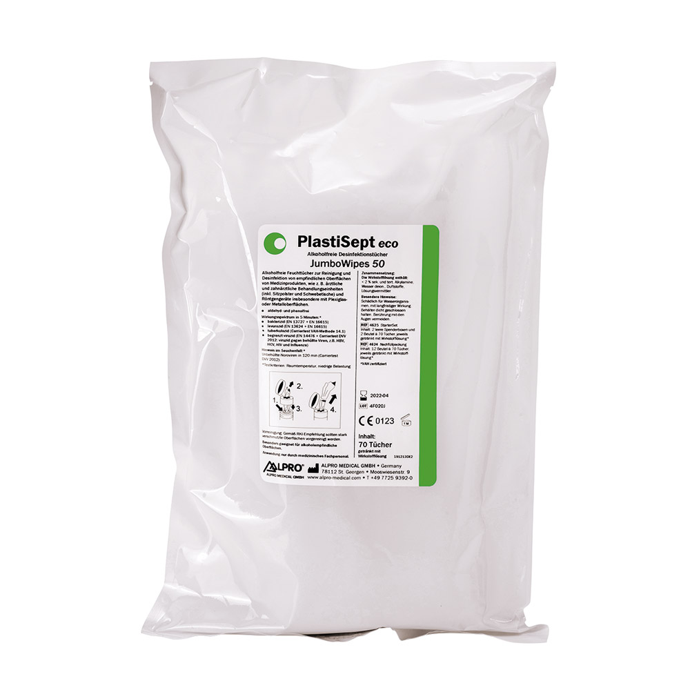 PlastiSept eco JumboWipes 50 12x70St Krt