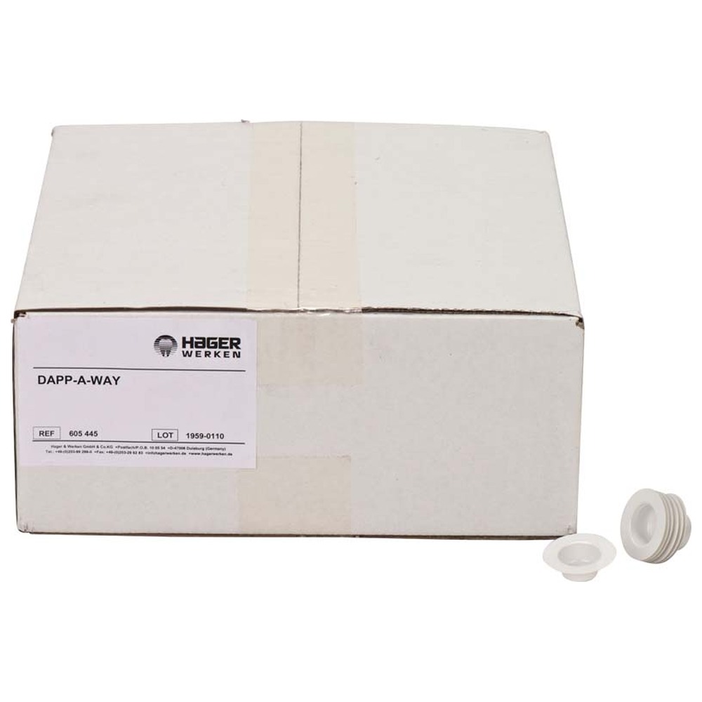 Hager & Werken DAPP-A-WAY - Packung 1.000 Kunststoffschälchen, Fingerring