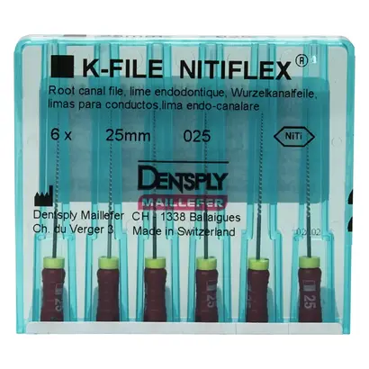 MAILLEFER INSTRUMENTS HOLDING Sàrl NITIFLEX K Feile 12N ISO025 25mm Pa 6