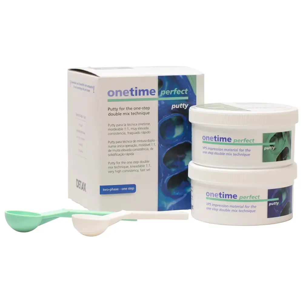 DETAX onetime perfect - Standardpackung 250 ml Base, 250 ml Katalysator Putty, Zubehör