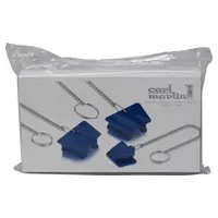 Carl Martin GmbH Mundkeile Silikon blau S-M-L 3er m.Kette Set