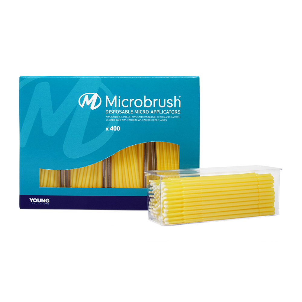 Microbrush plus fine gelb 400St