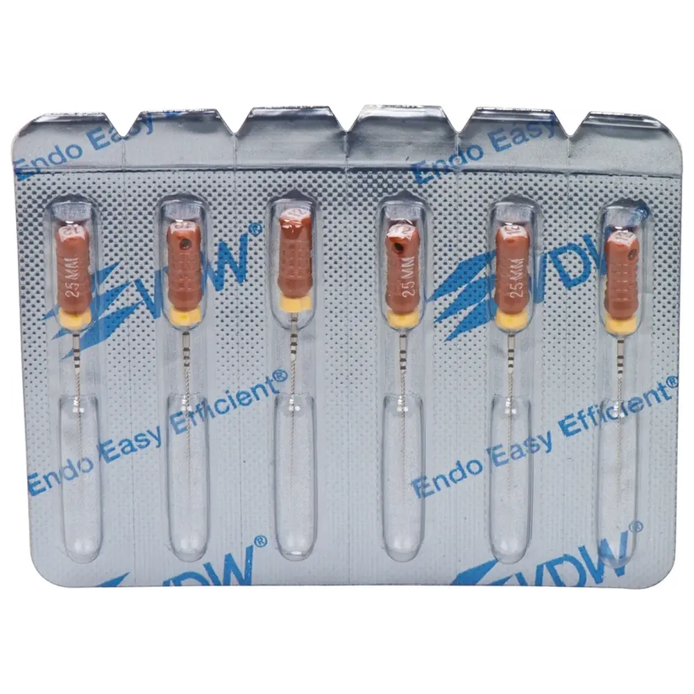 VDW STERILE K-Feilen - Blisterpackung 6 Stück 25 mm ISO 012