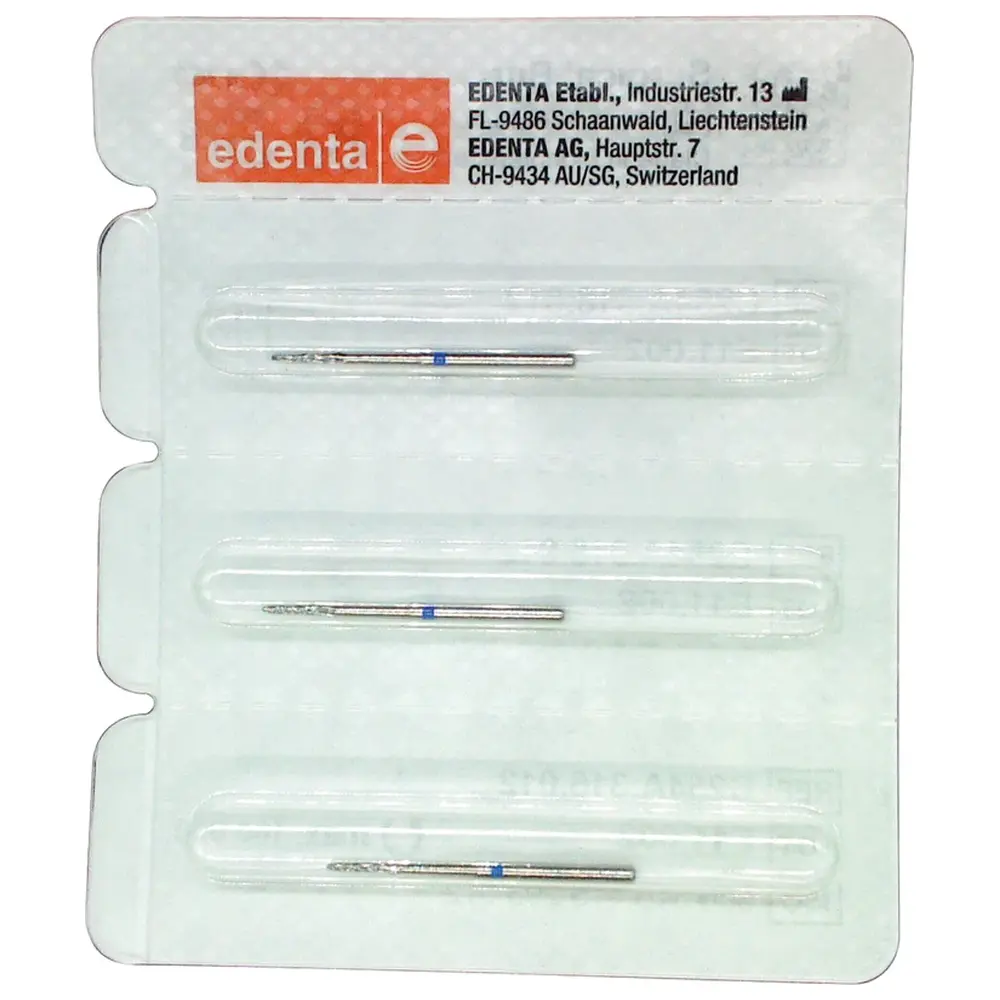 Edenta Chirurgie Knochenfräser C254A - Packung 3 Stück FG XL, Figur 415 , 6 mm, ISO 012