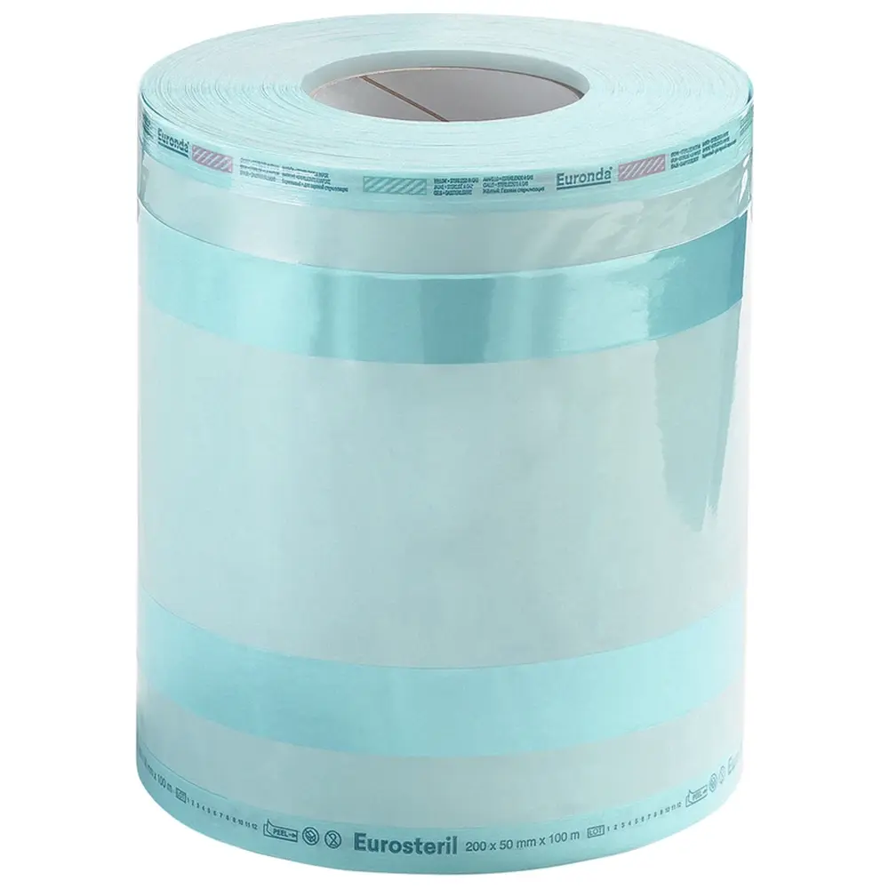 Euronda EUROsteril® Rollen - Rolle 100 m, 20 x 5 cm, mit Seitenfalte