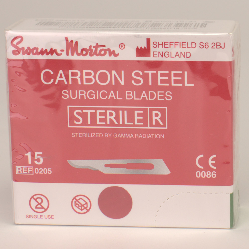 Skalpellklingen Swann Morton carbon 15