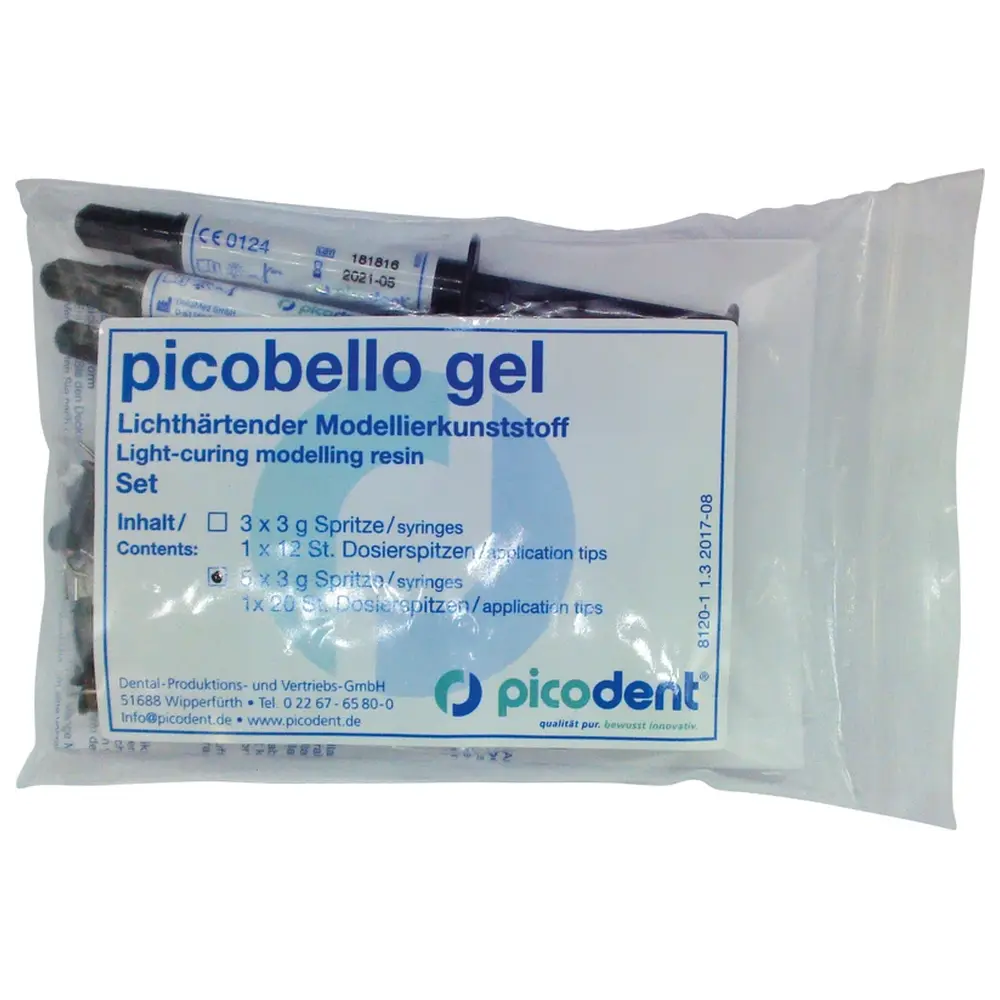 picodent picobello gel - Set 5 x 3 g Spritzen, 20 Dosierspitzen picodent picobello gel - Set 5 x 3 g Spritzen, 20 Dosierspitzen